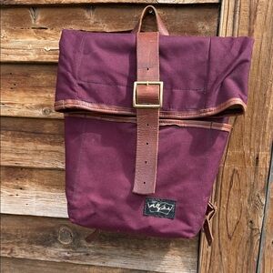 Vintage canvas backpack